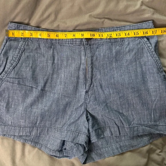 a new day Women's Blue Chambray Shorts - Picture 4 of 8